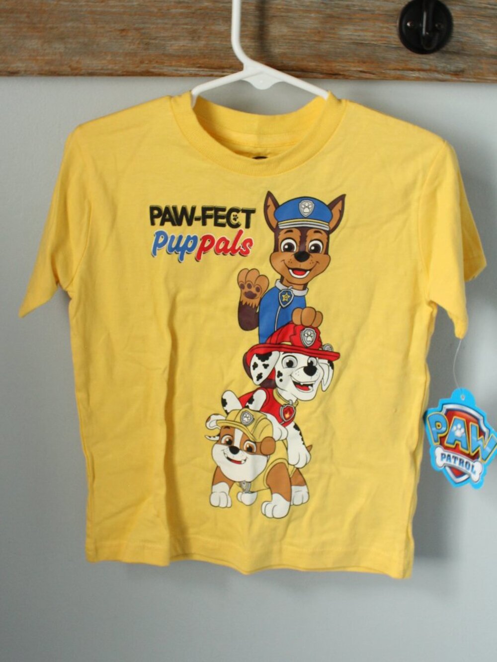 Paw Patrol Size 2T Yellow Tshirt